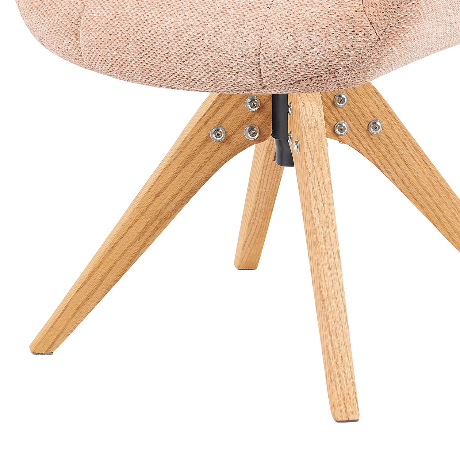 Mika-Nele 2er-Set - Schalenstuhl mit Massivholz Gestell aus Eiche