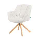 Mika-Nea 2er-Set - Moderner Schalenstuhl mit Holzgestell