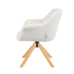 Mika-Nea 2er-Set - Moderner Schalenstuhl mit Holzgestell