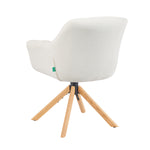 Mika-Nea 2er-Set - Moderner Schalenstuhl mit Holzgestell