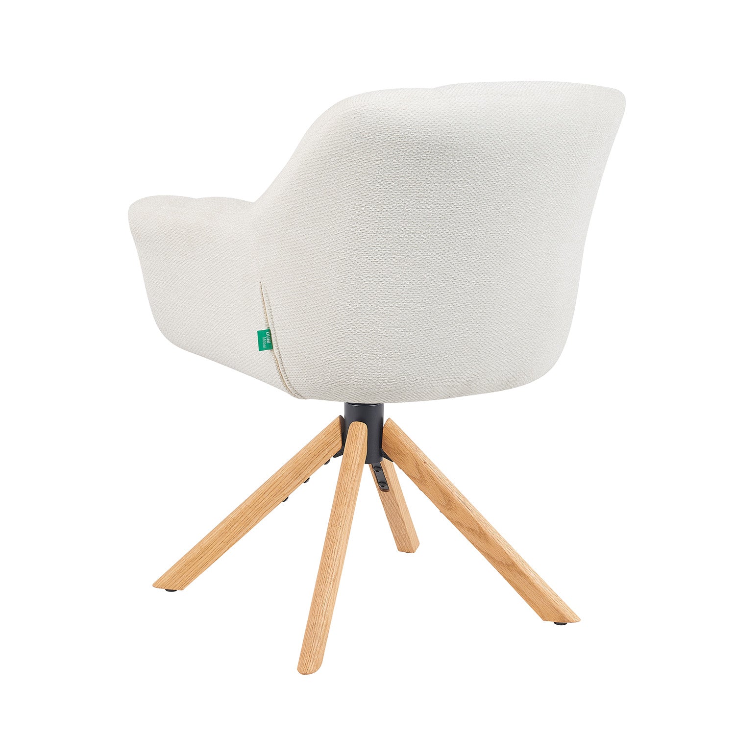 Mika-Nea 2er-Set - Moderner Schalenstuhl mit Holzgestell