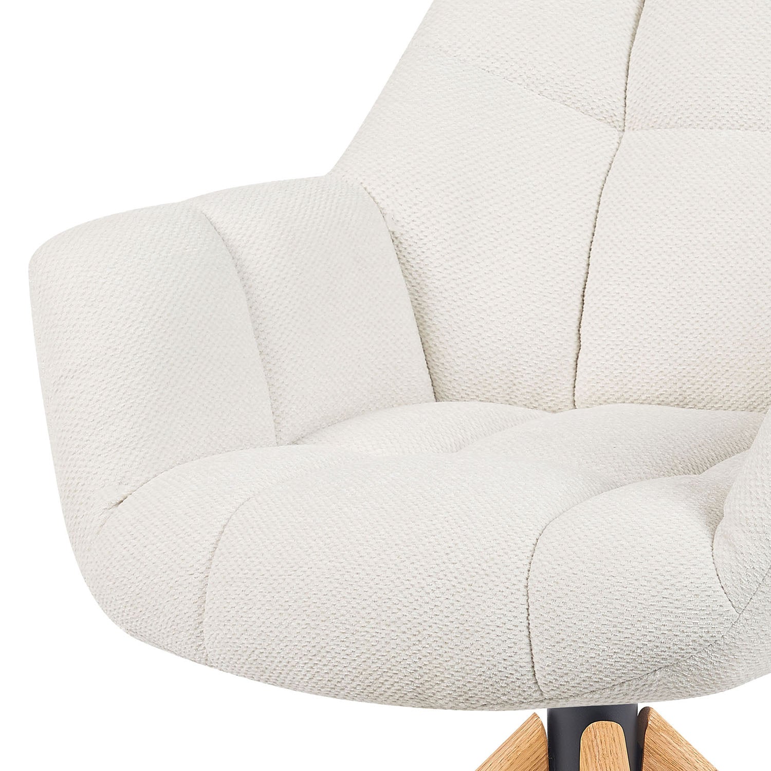 Mika-Nea 2er-Set - Moderner Schalenstuhl mit Holzgestell