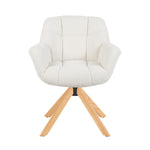 Mika-Nea 2er-Set - Moderner Schalenstuhl mit Holzgestell