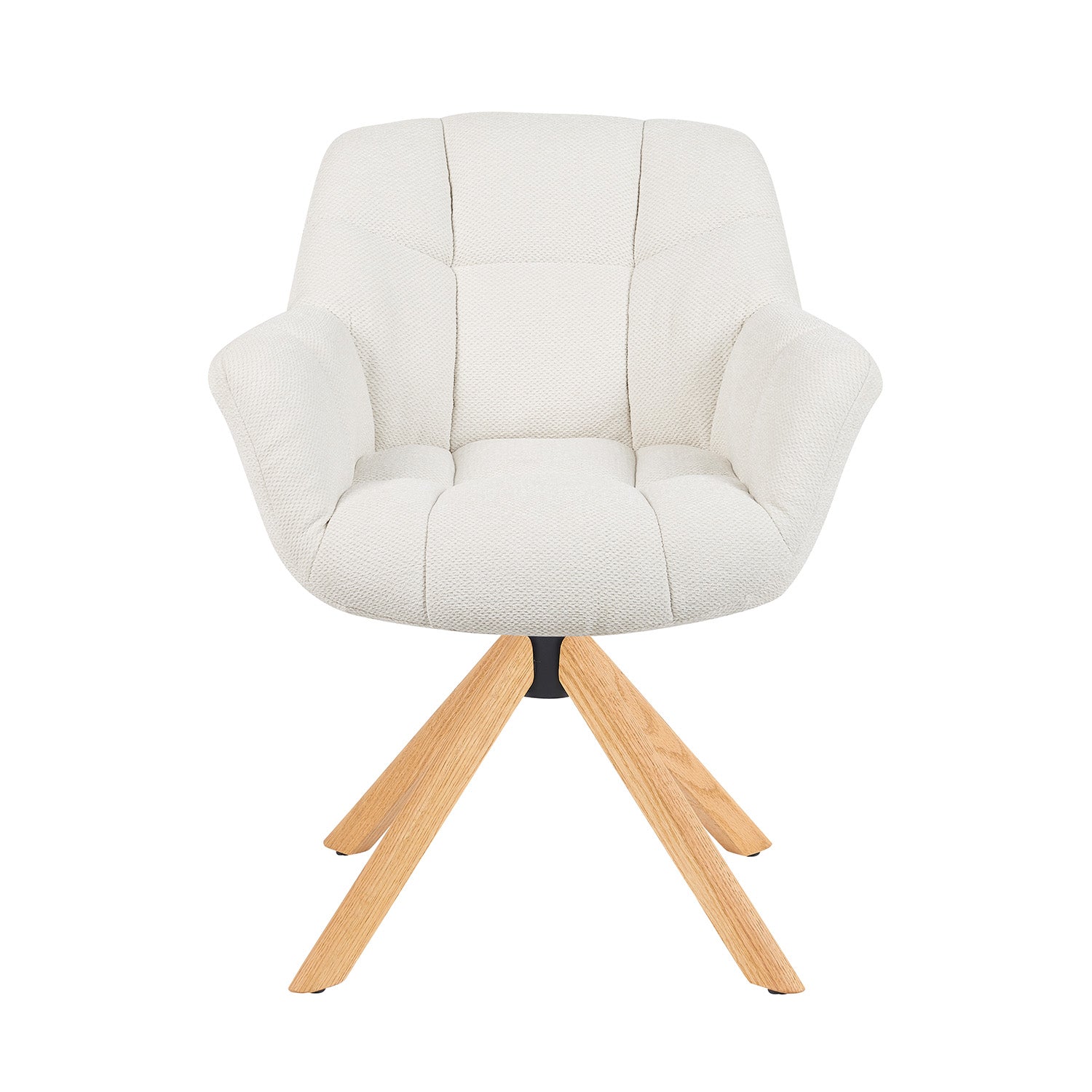 Mika-Nea 2er-Set - Moderner Schalenstuhl mit Holzgestell