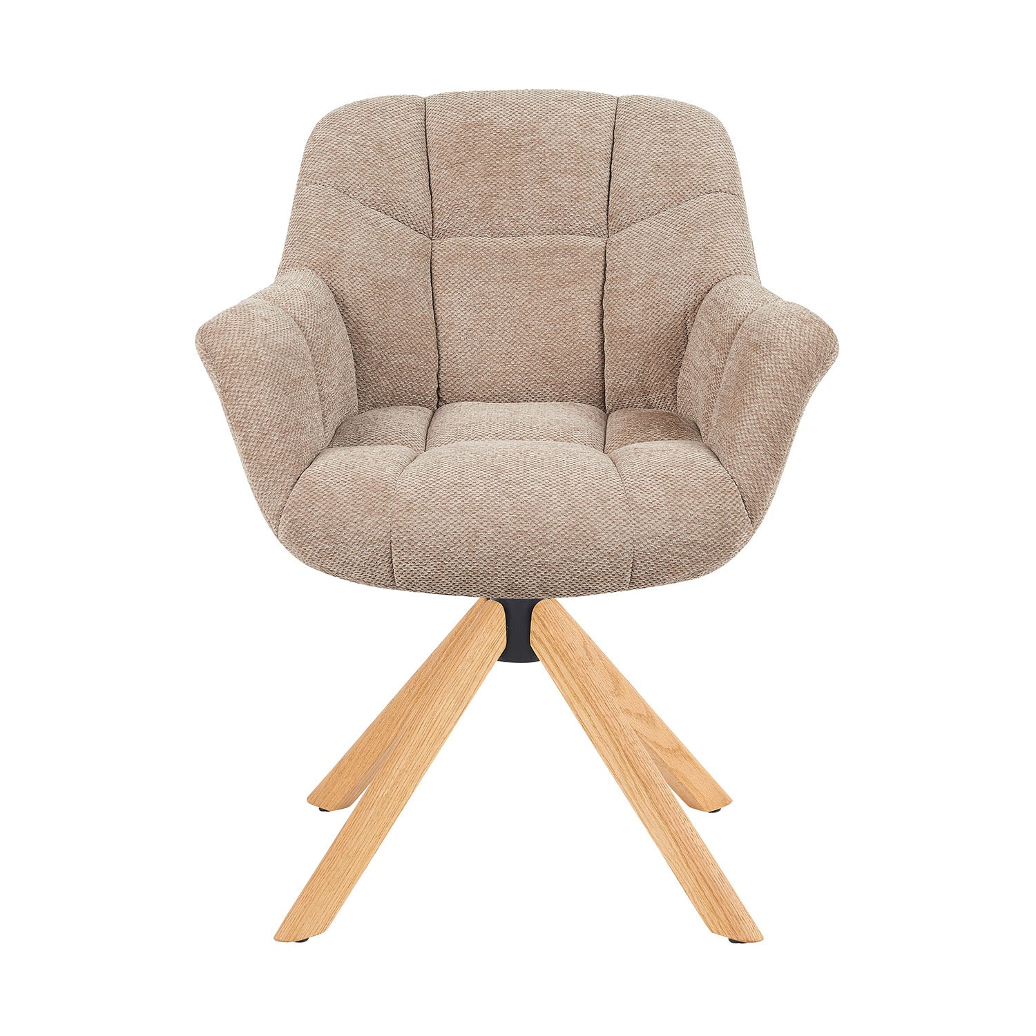 Mika-Nea 2er-Set - Moderner Schalenstuhl mit Holzgestell