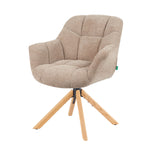 Mika-Nea 2er-Set - Moderner Schalenstuhl mit Holzgestell