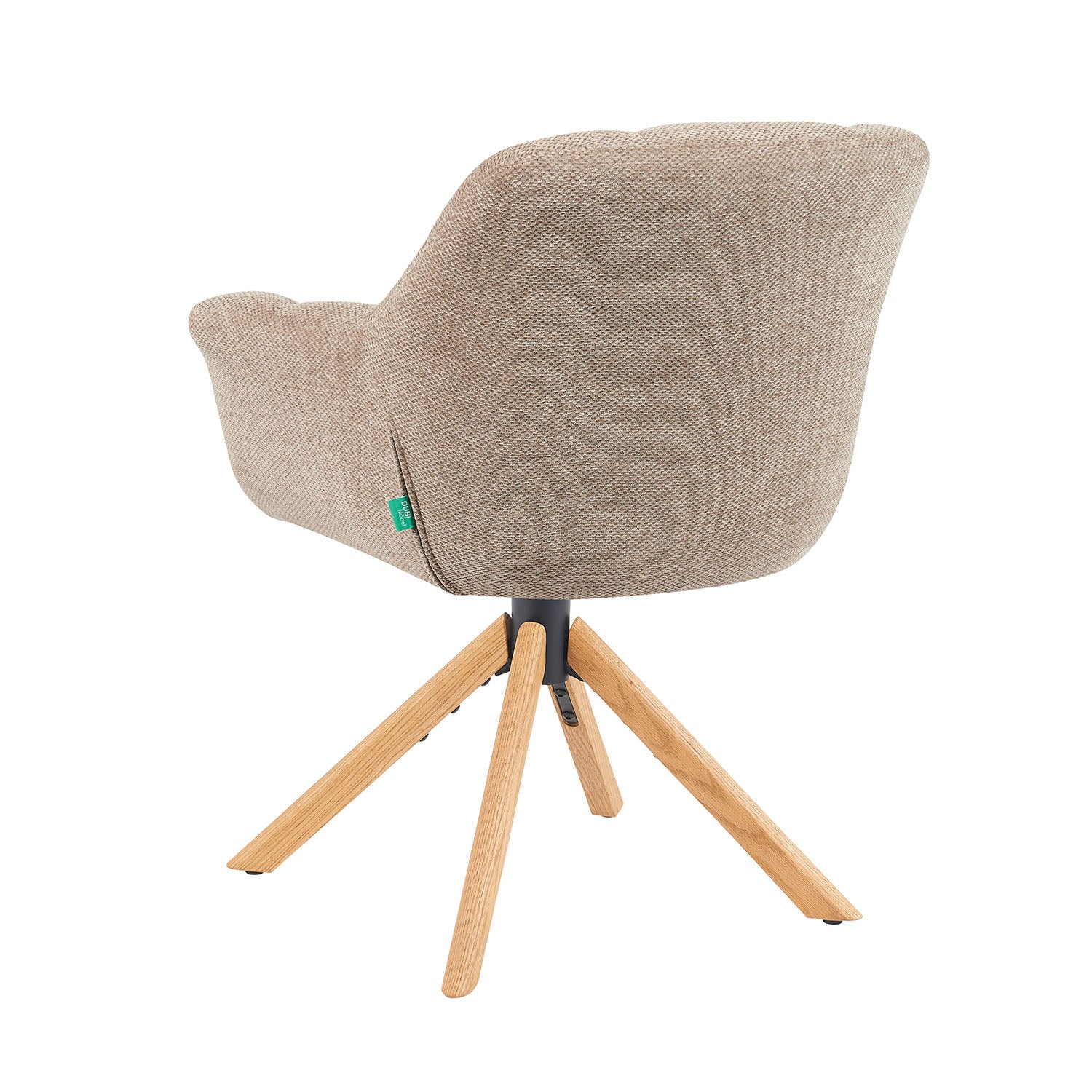 Mika-Nea 2er-Set - Moderner Schalenstuhl mit Holzgestell