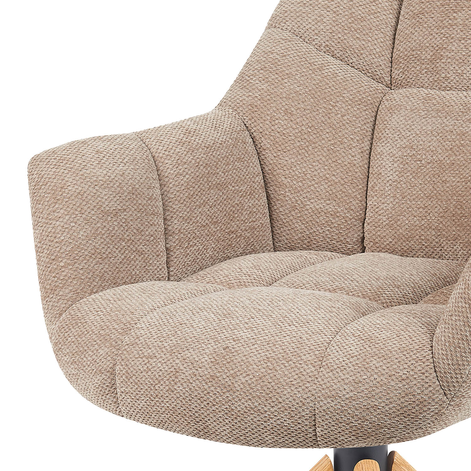 Mika-Nea 2er-Set - Moderner Schalenstuhl mit Holzgestell