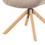 Mika-Nea 2er-Set - Moderner Schalenstuhl mit Holzgestell