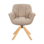 Mika-Nea 2er-Set - Moderner Schalenstuhl mit Holzgestell