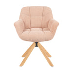 Mika-Nea 2er-Set - Moderner Schalenstuhl mit Holzgestell