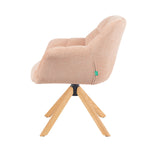 Mika-Nea 2er-Set - Moderner Schalenstuhl mit Holzgestell