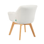 Mika-Nele 2er-Set - Schalenstuhl mit Massivholz Gestell aus Eiche