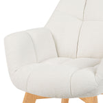 Mika-Nele 2er-Set - Schalenstuhl mit Massivholz Gestell aus Eiche