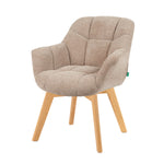 Mika-Nele 2er-Set - Schalenstuhl mit Massivholz Gestell aus Eiche