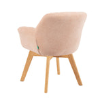 Mika-Nele 2er-Set - Schalenstuhl mit Massivholz Gestell aus Eiche