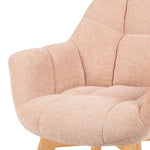 Mika-Nele 2er-Set - Schalenstuhl mit Massivholz Gestell aus Eiche