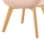 Mika-Nele 2er-Set - Schalenstuhl mit Massivholz Gestell aus Eiche