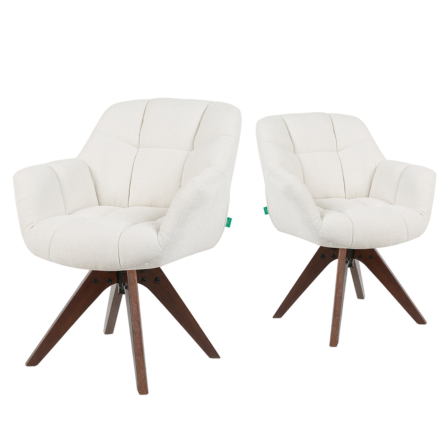 Esszimmerstuhl Mika-Nele 2er-Set |360° drehbar | Eiche geölt Natur