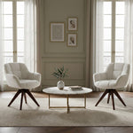 Esszimmerstuhl Mika-Nele 2er-Set |360° drehbar | Eiche geölt Natur