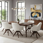 Esszimmerstuhl Mika-Nele 2er-Set |360° drehbar | Eiche geölt Natur