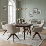 Esszimmerstuhl Mika-Nele 2er-Set |360° drehbar | Eiche geölt Natur