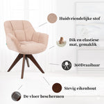 Esszimmerstuhl Mika-Nele 2er-Set |360° drehbar | Eiche geölt Natur