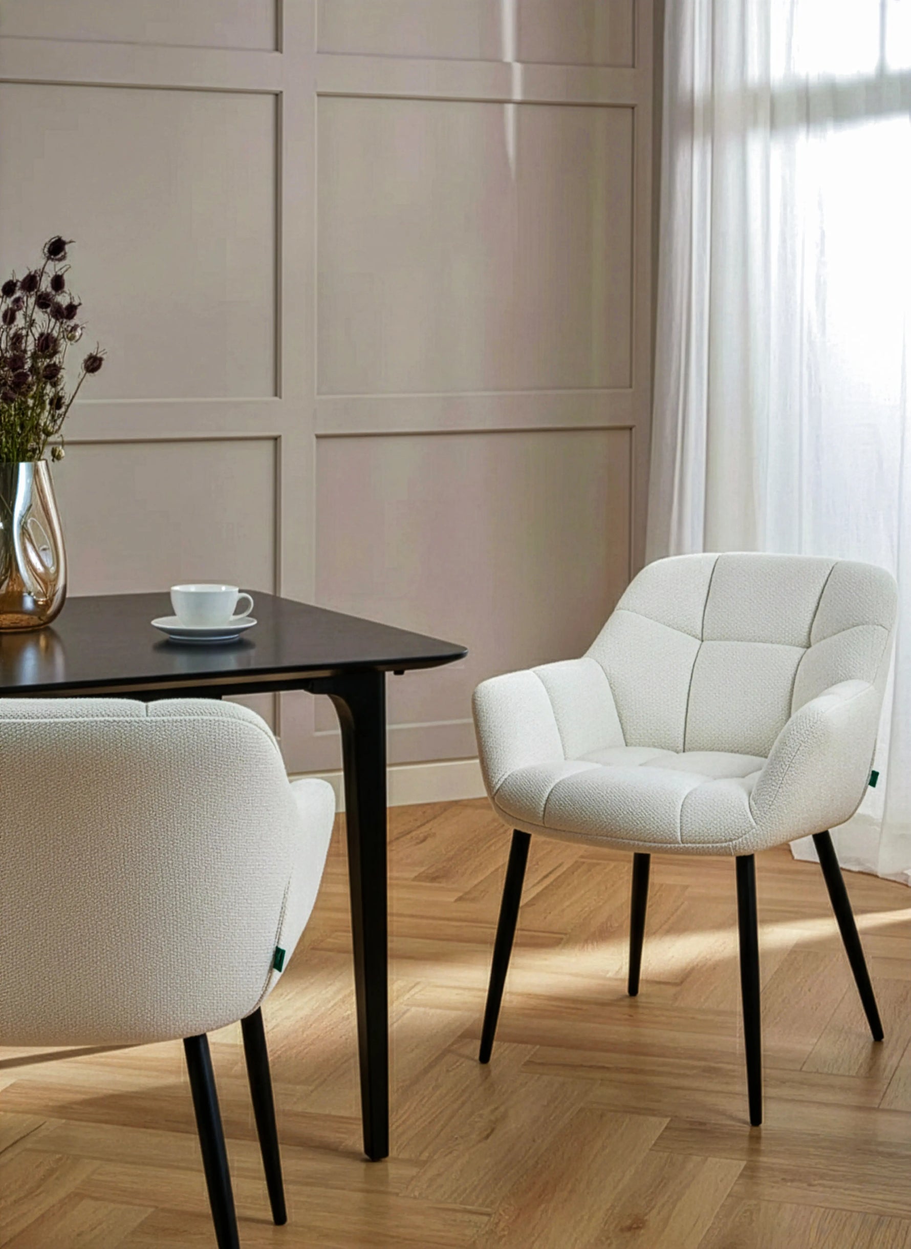 Mika-Mila 2er-Set - Runder Schalenstuhl