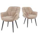 Mika-Mila 2er-Set - Runder Schalenstuhl