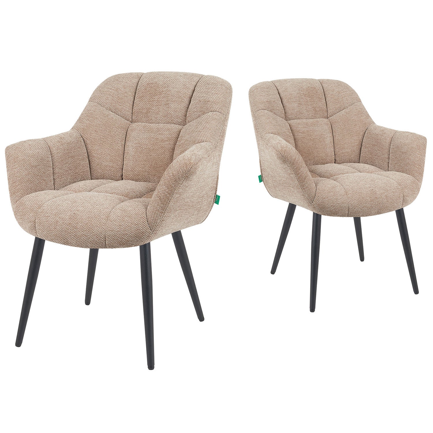 Mika-Mila 2er-Set - Runder Schalenstuhl