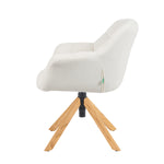 Mika-Nea 2er-Set - Moderner Schalenstuhl mit Holzgestell