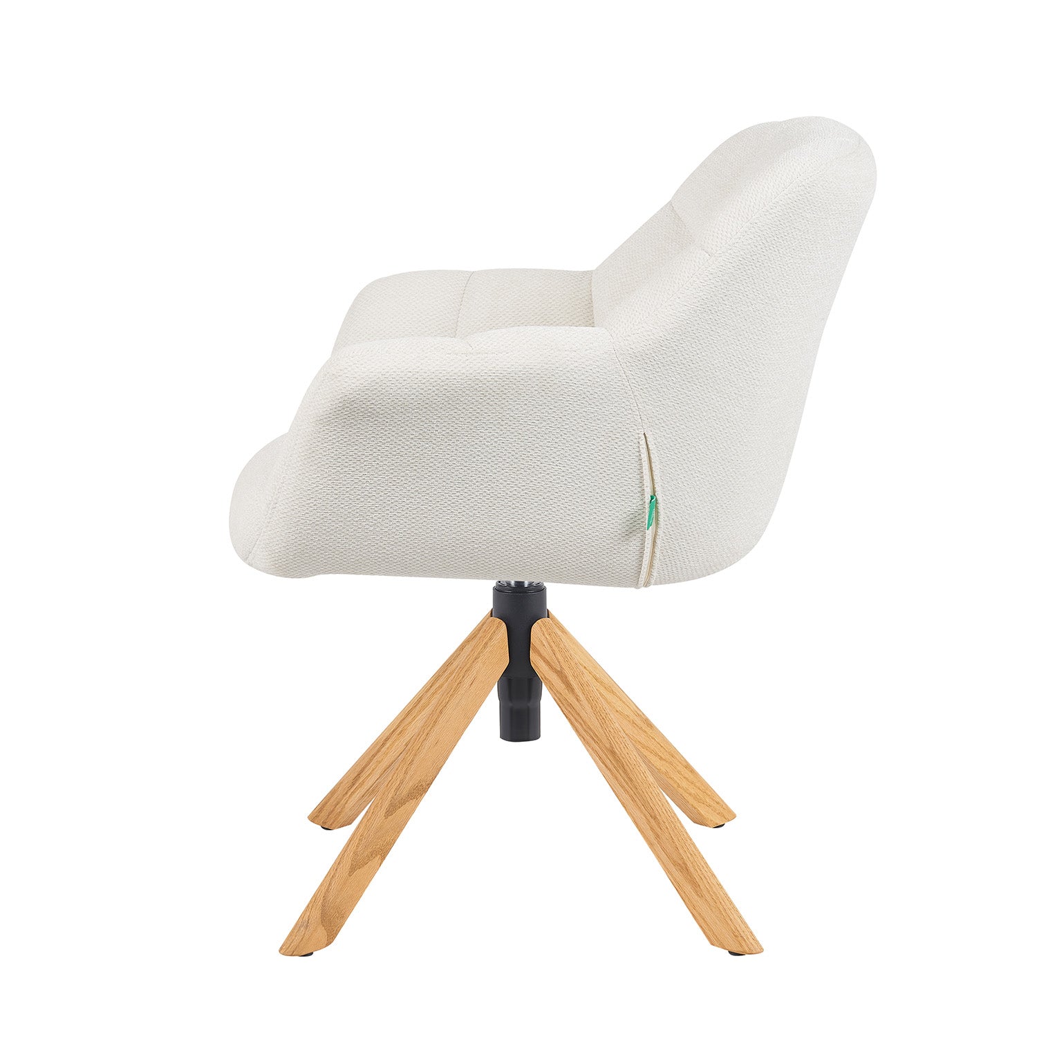 Mika-Nea 2er-Set - Moderner Schalenstuhl mit Holzgestell