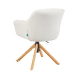 Mika-Nea 2er-Set - Moderner Schalenstuhl mit Holzgestell