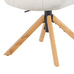 Mika-Nea 2er-Set - Moderner Schalenstuhl mit Holzgestell