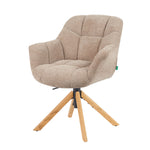 Mika-Nea 2er-Set - Moderner Schalenstuhl mit Holzgestell