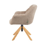 Mika-Nea 2er-Set - Moderner Schalenstuhl mit Holzgestell