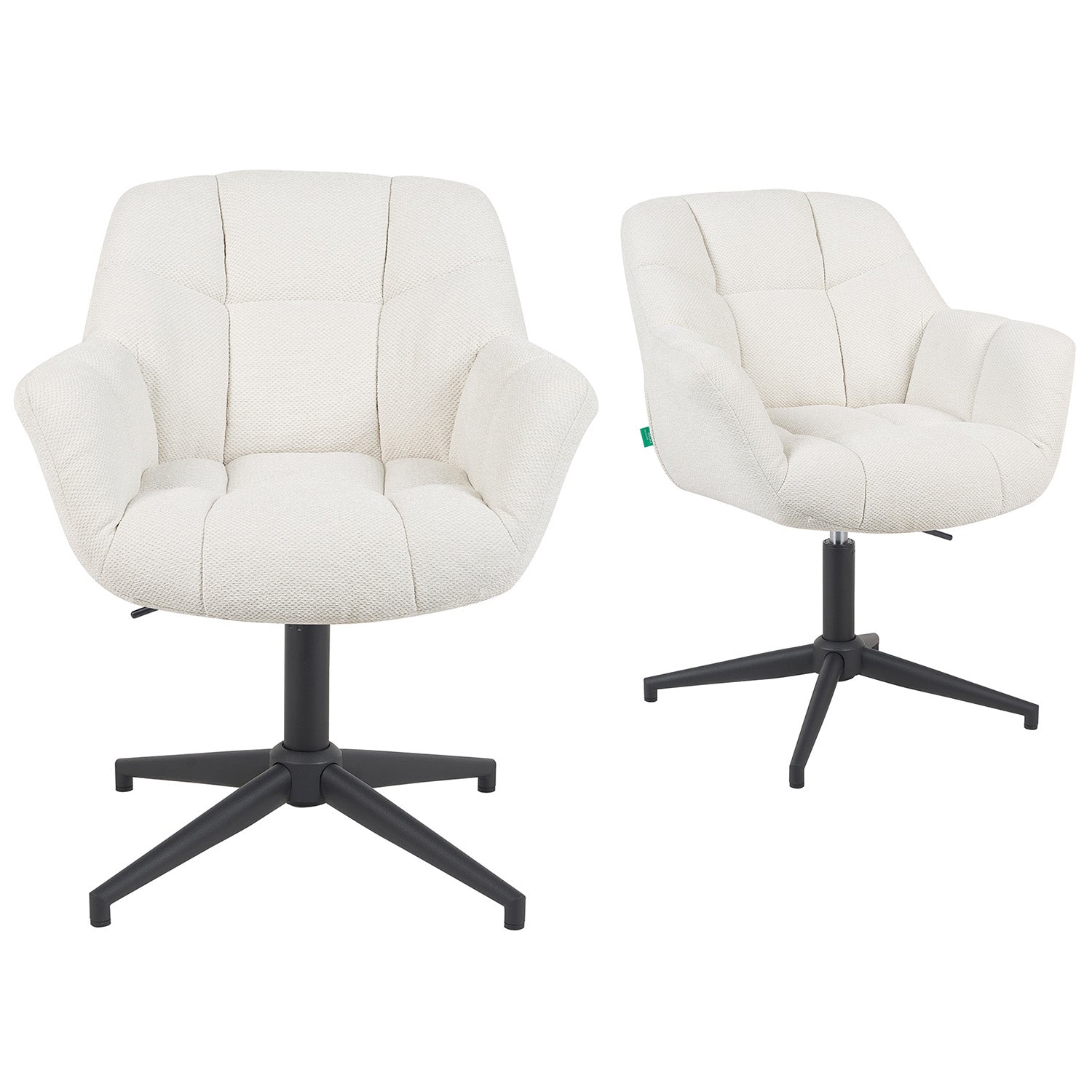 Mika-Luka 2er-Set - Schalenstuhl 360° drehbar