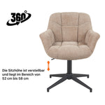 Mika-Luka 2er-Set - Schalenstuhl 360° drehbar