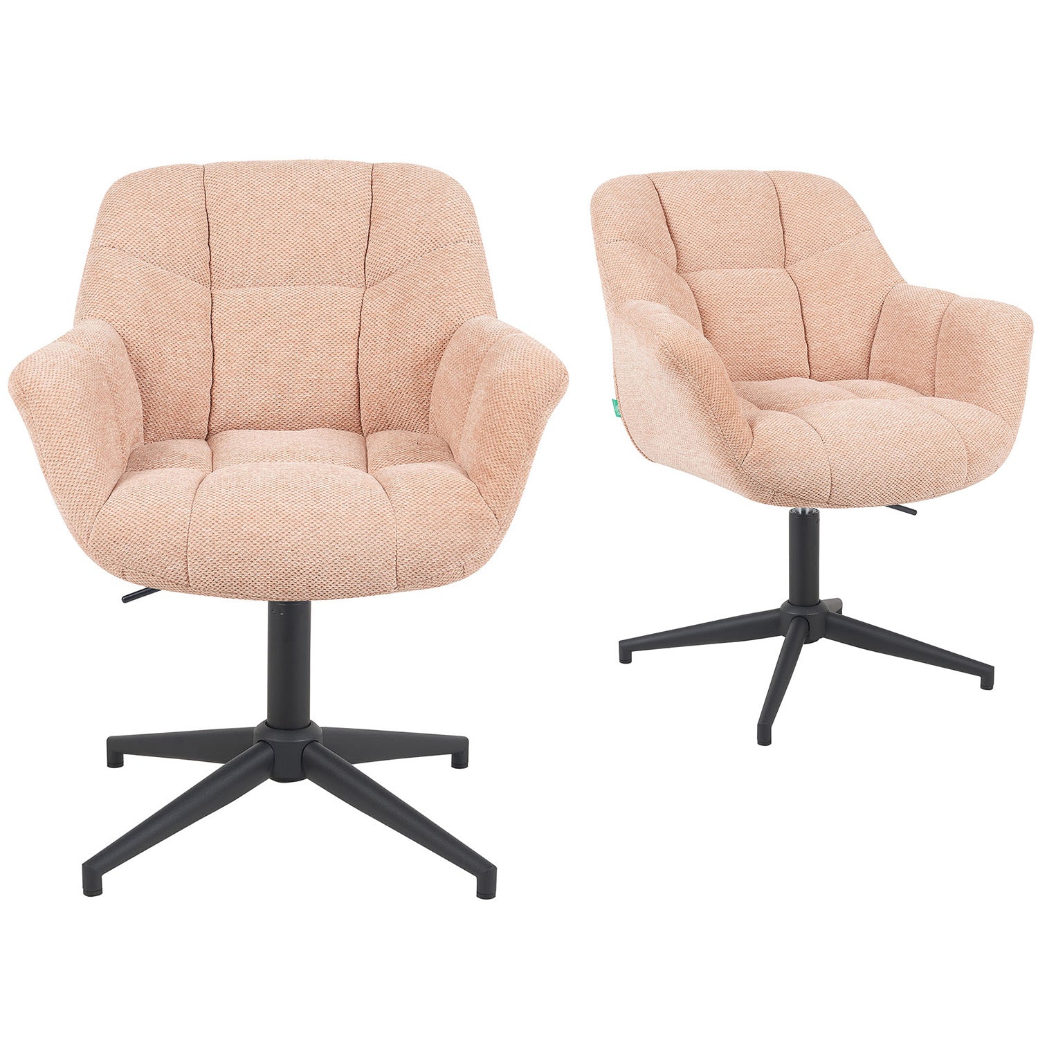 Mika-Luka 2er-Set - Schalenstuhl 360° drehbar