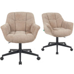 Mika-Nuri 2er-Set - Moderner Home Office Schalenstuhl mit Rollen