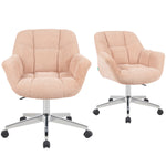 Mika-Nuri 2er-Set - Moderner Home Office Schalenstuhl mit Rollen