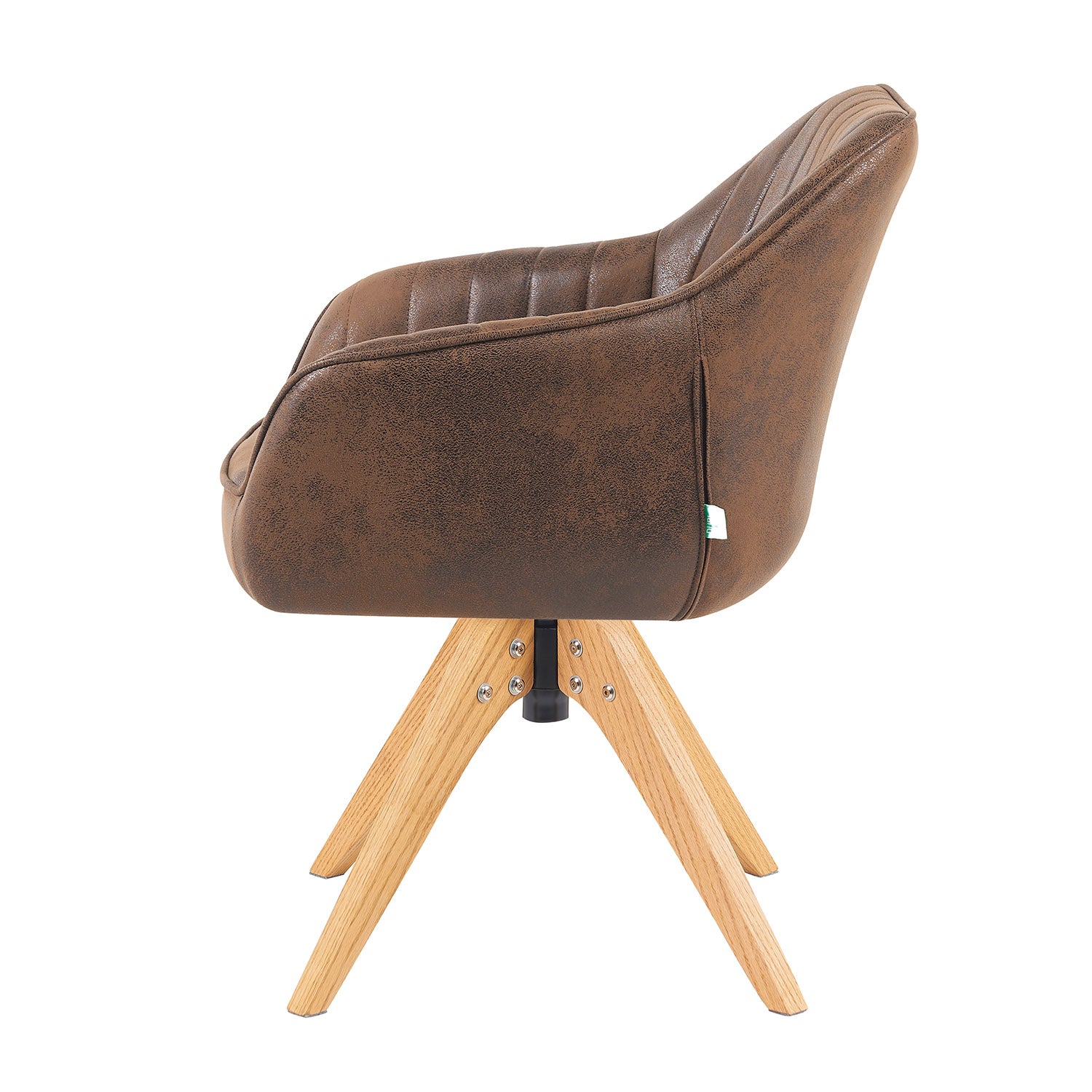 Mika-Finn 2er-Set - Drehsessel in Wildleder Optik, Cord, Webstoff Creme