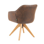 Mika-Finn 2er-Set - Drehsessel in Wildleder Optik, Cord, Webstoff Creme