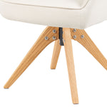 Mika-Finn 2er-Set - Drehsessel in Wildleder Optik, Cord, Webstoff Creme