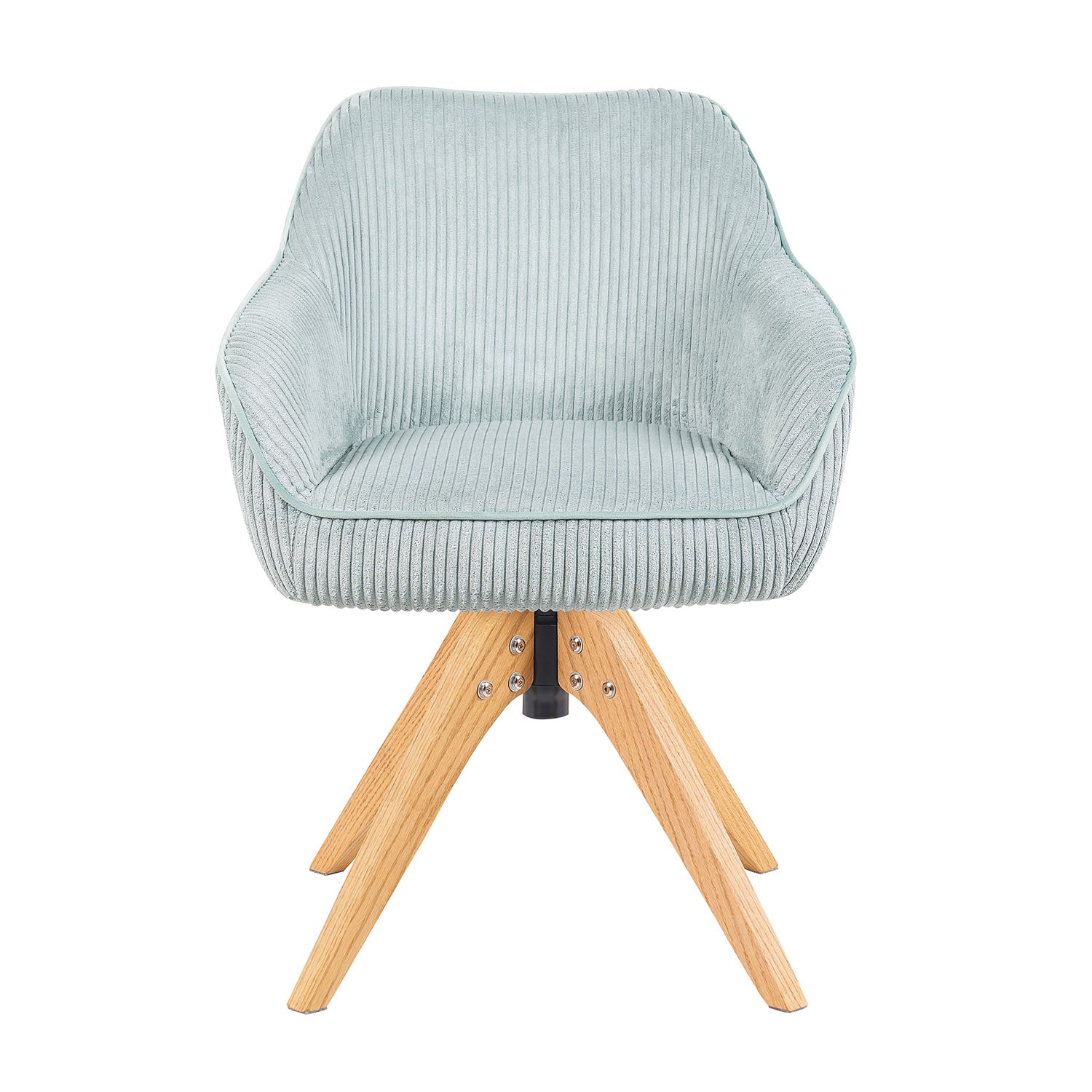 Mika-Finn 2er-Set - Drehsessel in Wildleder Optik, Cord, Webstoff Creme