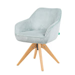 Mika-Finn 2er-Set - Drehsessel in Wildleder Optik, Cord, Webstoff Creme