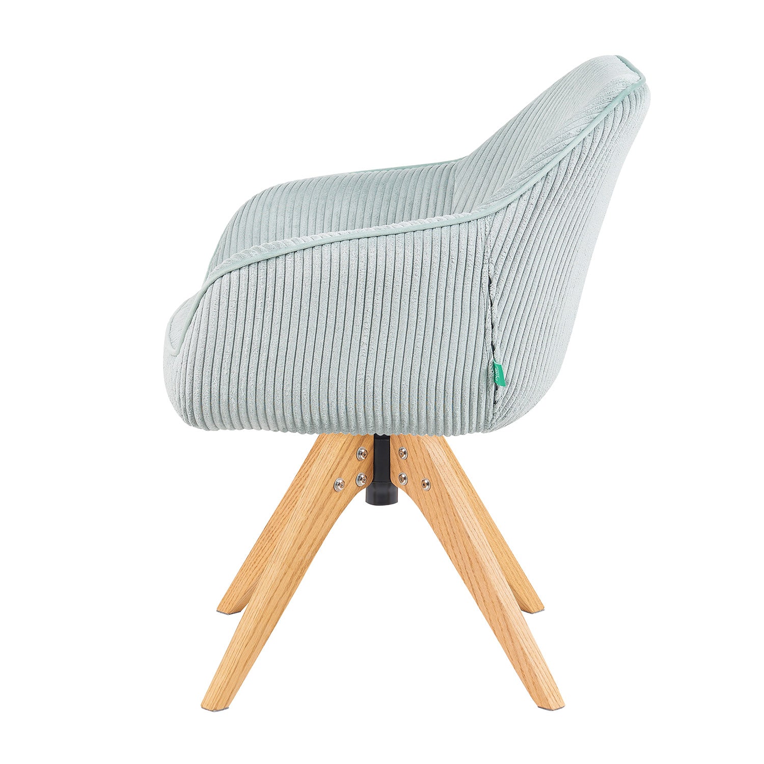 Mika-Finn 2er-Set - Drehsessel in Wildleder Optik, Cord, Webstoff Creme