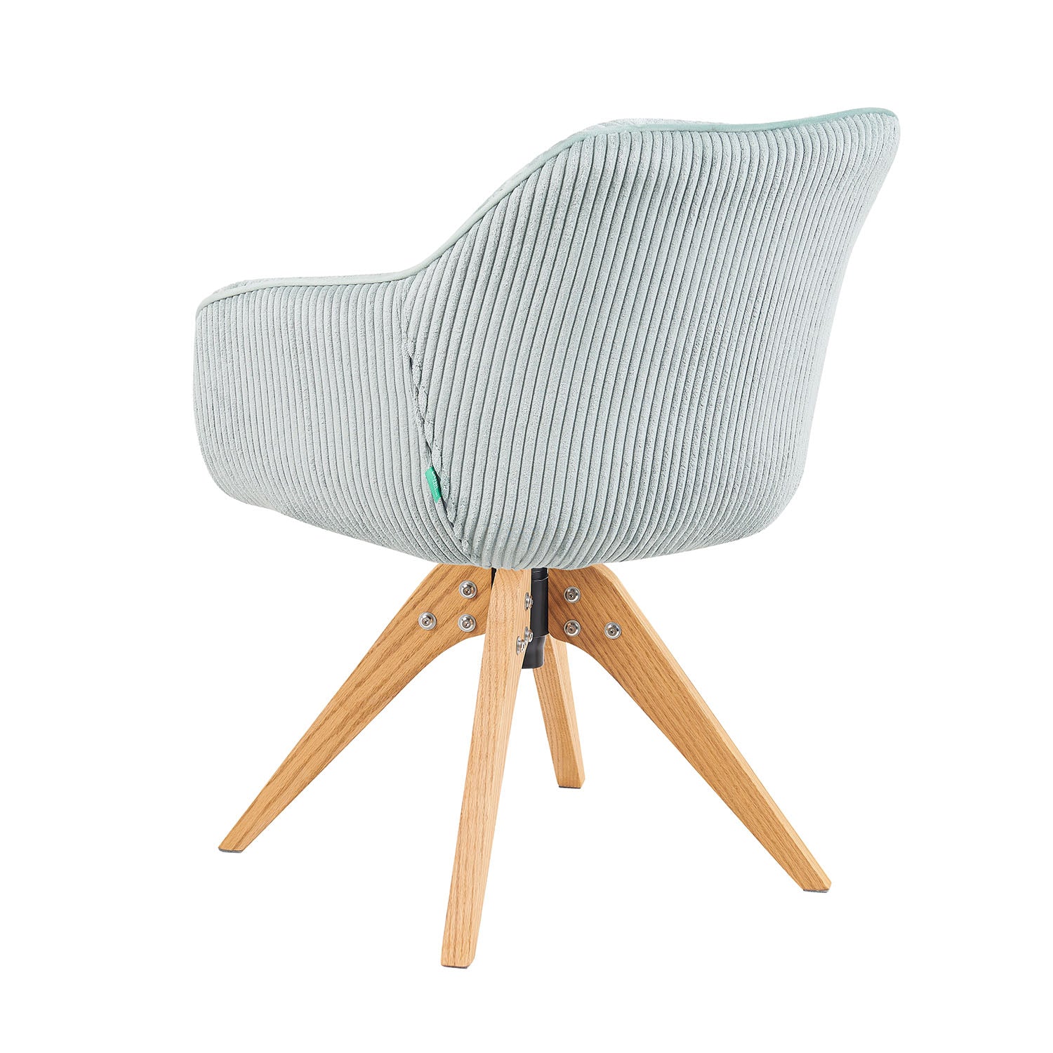 Mika-Finn 2er-Set - Drehsessel in Wildleder Optik, Cord, Webstoff Creme