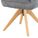 Mika-Finn 2er-Set - Drehsessel in Wildleder Optik, Cord, Webstoff Creme