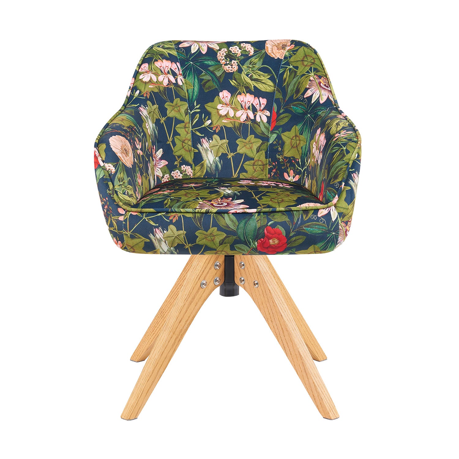 Mika-Finn 2er-Set - Drehsessel in Wildleder Optik, Cord, Webstoff Creme